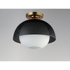 Maxim Lighting Perf 1 - Light Flush Mount in  Black/Satin Brass - 3 of 4