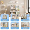 LOVMOR 4 Tier Kids Bookshelf, Baby Toddler Book Rack Toy Storage Organizer, Wooden Montessori Bookcase for Kids Rooms, Bedroom, Playroom, Nursery - 4 of 4