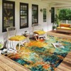 5x7 Washable Vintage Area Rug, Thin Distressed Non-Slip Carpet for Living Room Bedroom, Kitchen Dining Room Decor - 3 of 4