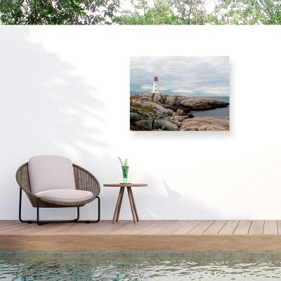 "Peggys Cove Lighthouse" Outdoor Canvas