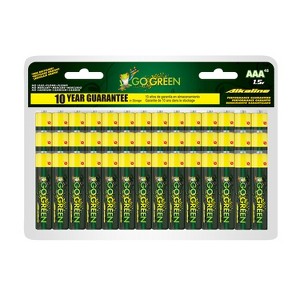 GoGreen Power Alkaline AAA 48pk Batteries - Pack of 48 - 1 of 2