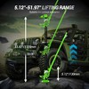 Farm Jack, 7000 Lbs Capacity Ratcheting Off Road f-Arm Jack, Utility Heavy-Duty f-Arm Jack, Lift Height 5.12-25.39 Inches - 3 of 4
