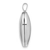 Black Bow Jewelry 14k White Gold 21mm Polished Domed Heart Locket - 2 of 4