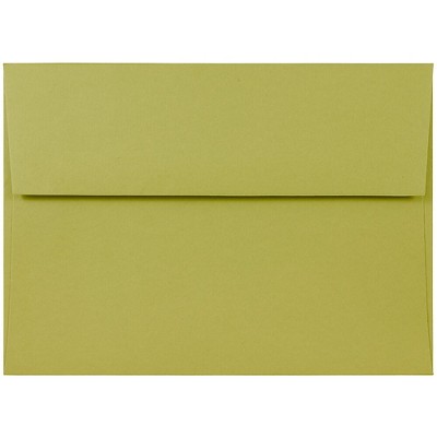 JAM Paper A7 Invitation Envelopes 5.25 x 7.25 Chartreuse Green 21512980C