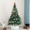 Gardenised Large Rattan Collar Tree Skirt - Brown - 3 of 4
