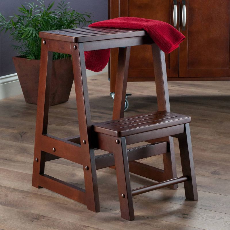 Double Step Stool Antique Walnut - Winsome, 5 of 8