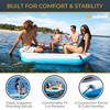 SOLSTICE Hexagon Inflatable Mesh Dock Platform for Lake Boat Pool Ocean for Adults Kids & Pet Dogs Up to 7 People, Water Mat Swim Raft, 8'x6" - 4 of 4