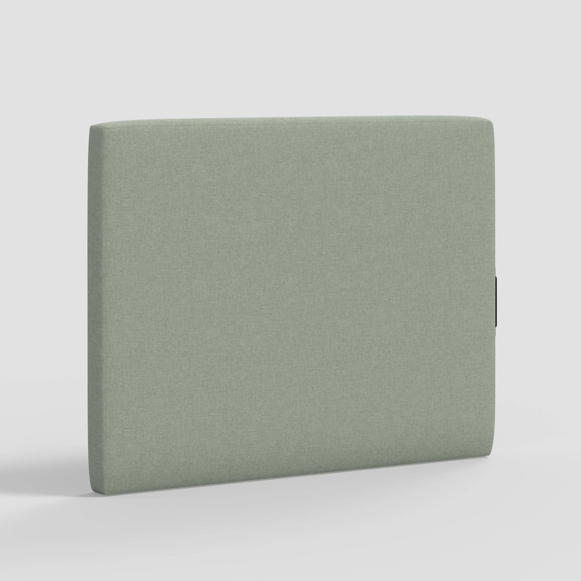 Twin Lia Square Stick-on-the-Wall Dorm Headboard USB Textured Linen Seafoam - Threshold™