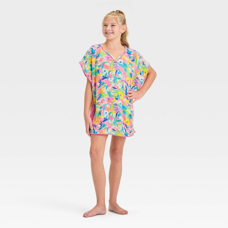 Girls&#39; Floral Printed Cover Up Top - Cat &#38; Jack&#8482;, 4 of 5