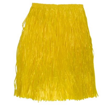 yellow hula skirt