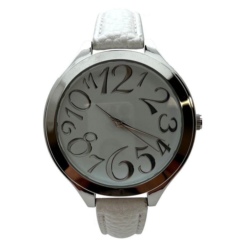 Olivia Pratt Faux Leather Big Numbers Every Day Women Watch, 1 of 4