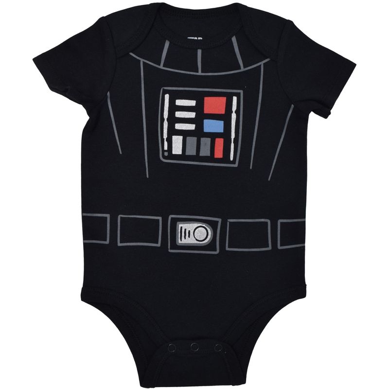 Star Wars Darth Vader Chewbacca Stormtrooper R2-D2 C-3PO Baby Boys 5 Pack Bodysuit , 5 of 7