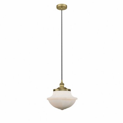 Oxford - 1 Light Cord Hung Mini Pendant In Modern Style-12.13 Inches Tall and 11.75 Inches Wide