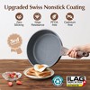 Itopfox 23-Piece Nonstick Cookware Set with Swiss Granite Coating, Healthy Kitchen Pots and Pans, Stay-Cool Handles for Easy Cooking - 3 of 4
