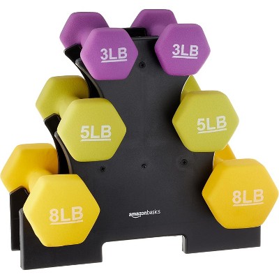 Neoprene Dumbbell Hand Weights for Exercise and Muscle Toning