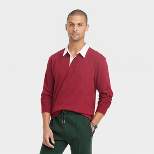 Men's Long Sleeve Rugby Polo Shirt - Goodfellow & Co™