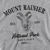 Men's Mount Rainier National Park Mountain Goat Icon Crewneck Sweatshirt - 2 of 4