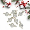 Northlight 8-Count Champagne Shatterproof Finial Christmas Ornaments, 4.75" - 2 of 4