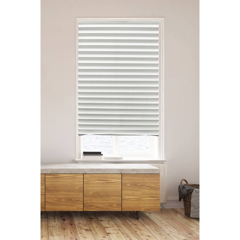 36&#34;x72&#34; Lumi Home Furnishings Light Filtering Pleated Paper Window Shade White, 3 of 8