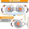 ODK Retractable Garden Hose Reel, With 9 Function Sprayer Nozzle, Any Length Lock, Automatic Rewind and Slow Return System - 3 of 4