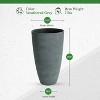 Algreen Acerra Weather Resistant Composite Tall Vase Round Planter Pot - image 3 of 4