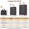 Lyngins 3-Piece Hardside Luggage Set – 20" Carry on Luggage, 24" Expandable Spinner Suitcase with TSA Lock, Cosmetic Case, Travel-Ready Away Luggage - 2 of 4
