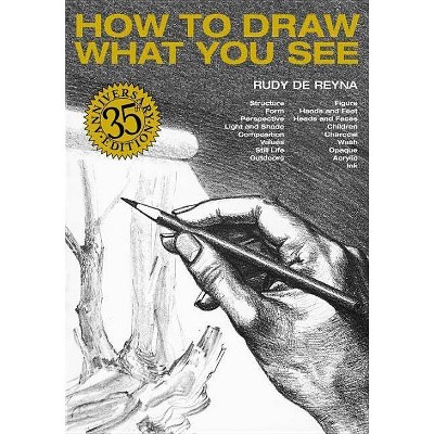 Draw What You See.: Activity book for adults - pictures to learn to draw,  which can also be coloured. (Paperback)