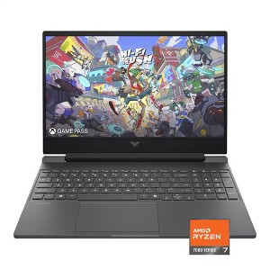 HP - Victus 15.6" 144Hz Full HD Gaming Laptop - AMD Ryzen 7 7445HS - 16GB Memory - NVIDIA GeForce RTX 4050 - 512GB SSD - Mica Silver - 1 of 4