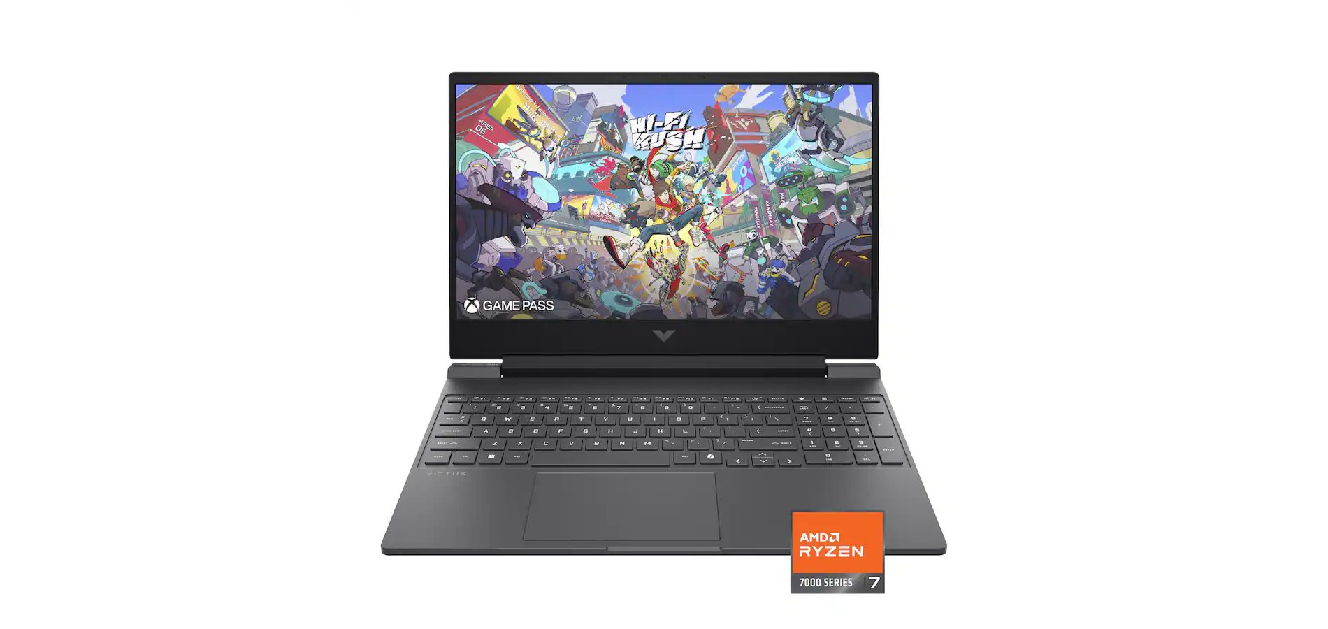 HP - Victus 15.6" 144Hz Full HD Gaming Laptop - AMD Ryzen 7 7445HS - 16GB Memory - NVIDIA GeForce RTX 4050 - 512GB SSD - Mica Silver