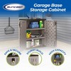 Suncast 9 Cu Ft Base Storage Cabinet with Shelves, Platinum Metallic/Slate - 2 of 4