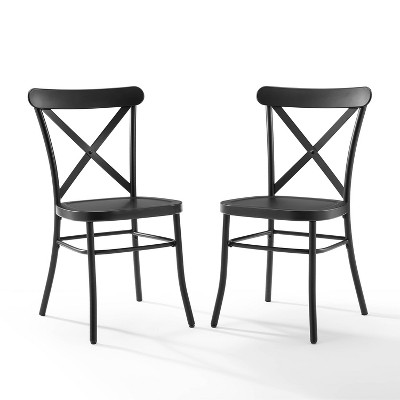 Set Of 2 Camille Dining Chair Matte Black - Crosley : Target