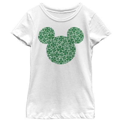 Girl's Disney Mickey Mouse Tiger Print Silhouette T-shirt : Target