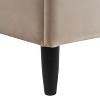 TiramisuBest King Vertical Tufted Headboard Bed Set, Mink Beige Velvet - 2 of 4