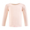 Hudson Baby Infant Girl Thermal Long Sleeve Tees 5pk, Soft Pink Sage Rose - 4 of 4