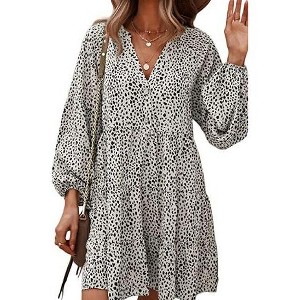 Women's Plus Size Dress Knee Length Wrap Min DressWomenyellow-cs X-Large - 1 of 1
