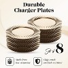 Charge It by Jay Ruffled Charger Plate 13" Decorative Melamine Service Plate for Home, Professional Dining, Weddings, Catering, Set of 8, Gold - 2 of 4