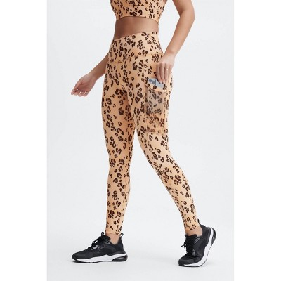 Women's Leopard Leggings w/Pockets - White Label