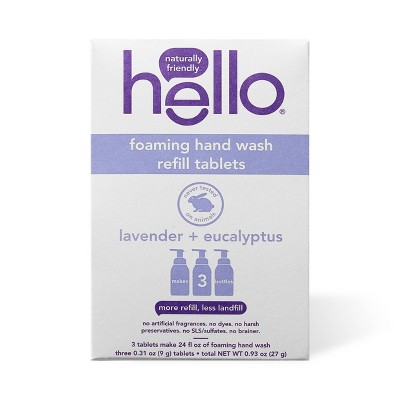 hello Foaming Lavender Refill Hand Wash Tablets - 3ct
