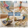 Triangle Set 7-in-1 Foldable Baby Climbing Toys Wooden Climbing Set with Arch&Ramp&Ladder Baby Climber Indoor Jungle Gyms for Toddlers Toys - 4 of 4