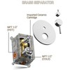 YAWWALK Wall Mount 10 in Shower Head Tub and Shower Faucet (Valve Included)) - 4 of 4