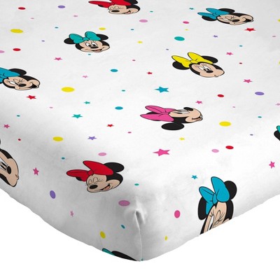 Minnie Mouse Rainbow Dots Full Microfiber Sheet Set