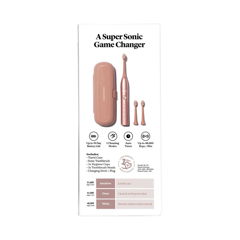 Made by Dentists Sonic Toothbrush - Rose Gold, 3 of 6