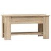 vidaXL Coffee Table Sonoma oak Engineered wood Medium Adjustable - 3 of 4