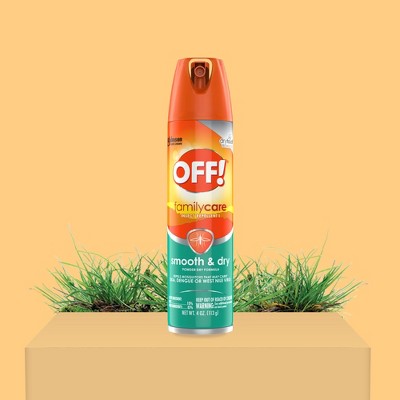 OFF! FamilyCare Smooth &#38; Dry Personal Bug Spray - 4oz
