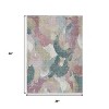 HomeRoots 3' X 5' Mauve Beige And Sage Abstract Washable Indoor Outdoor Area Rug - 3 of 4