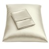 BLISSFORD Satin Pillowcase with Zipper, Satin Pillow Cases 2 Pack, Silk Pillow Cover - 2 of 4