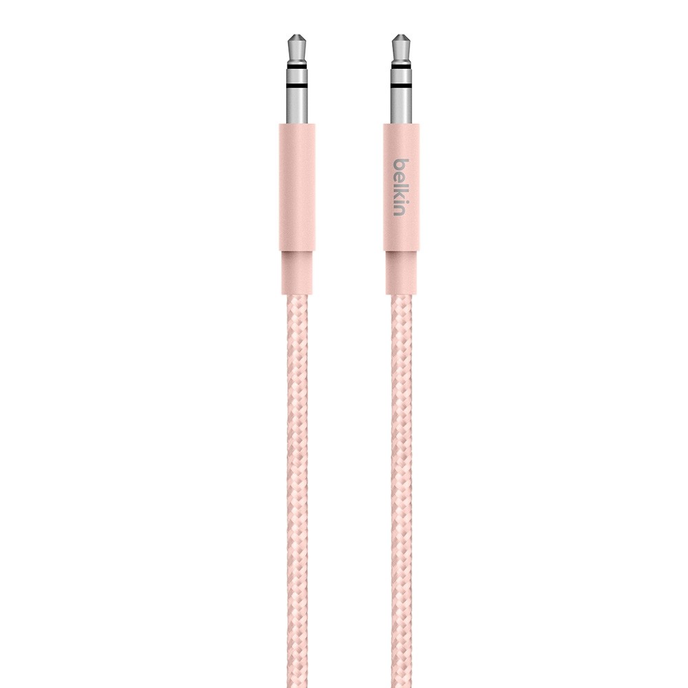 Belkin Mixit↑ 4' Metallic Aux Cable - Rose Gold, Soft Pink