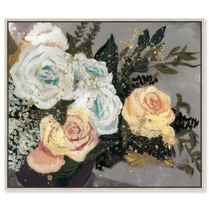 Art Remedy Gentle Fall Florals Elegant realistic Floral Wall Art Framed - 1 of 4