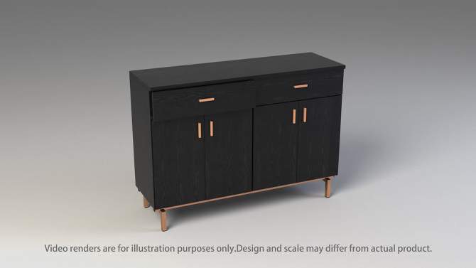 Lauten Contemporary 2 Drawer Buffet Server - HOMES: Inside + Out, 2 of 7, play video