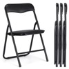 Children's folding table and chair set, cushioned, portable metal frame, can be used for children to eat, read, and play，one table and two chairs - 2 of 2